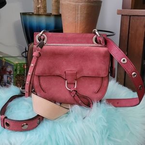 Rebecca Minkoff Suede mini shoulder/crossbody Preloved bag with 2 sling strap